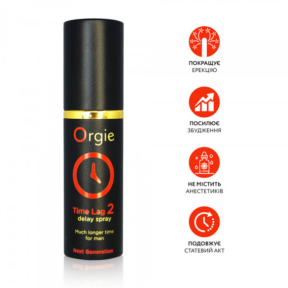 Спрей-пролонгатор Orgie Time Lag 2 Delay Gel, 10 мл | Зображення 1