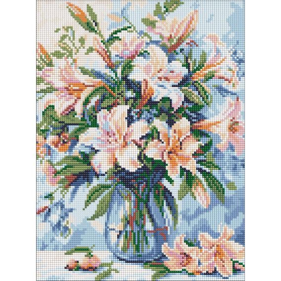 Алмазная мозаика "Цветочная поэма" ©art_selena_ua AMO8150, 30x40 см