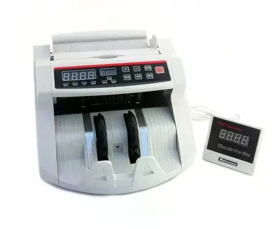 Счётная машинка MG-2089 белая • Счётчик банкнот Bill Counter 2089 UV/MG с детектором валют, фасовкой и выносным дисплеем | Зображення 4