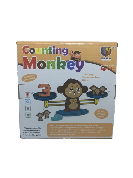 Обезьянка весы с цифрами игра развивающая детская математическая Caunting Monkey | Зображення 3