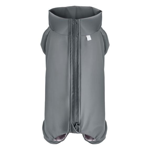 Дощовик для собак WAUDOG Clothes, водонепроникний, M35, В 59-62 см, С 37-40 см, сірий | Зображення 1