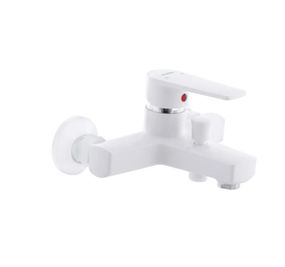 Змішувач для ванни PLAMIX Leo-009 White (без шланга і лійки) (PM0555)