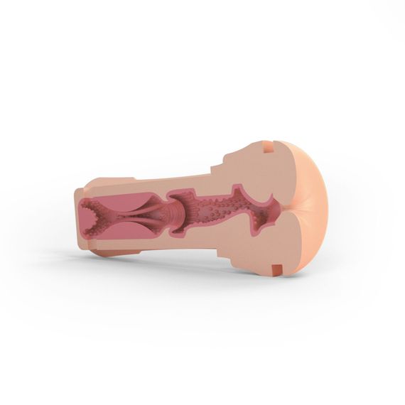 Мастурбатор-попка Mystim O(h) PUSH ME Anus, можна стискати та регулювати вакуум | Зображення 4