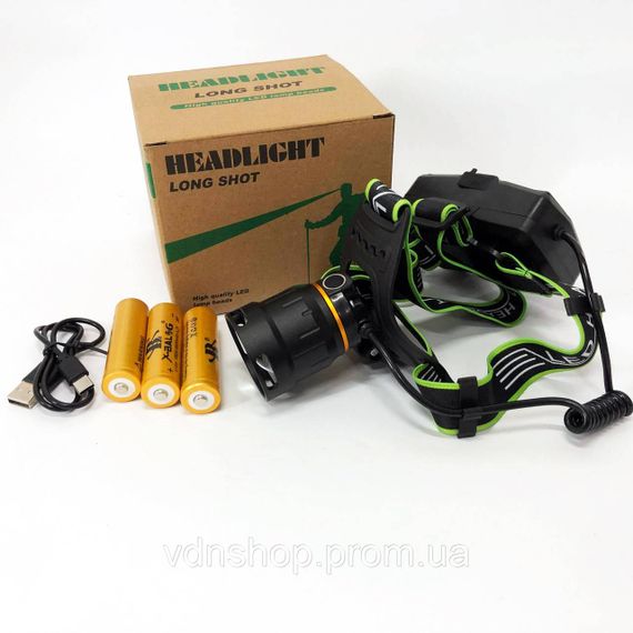 Налобний ліхтар на голову Bailong, Ліхтар на голову для гаража і дачі, Ліхтарик налобний потужний ML-56 | Зображення 8