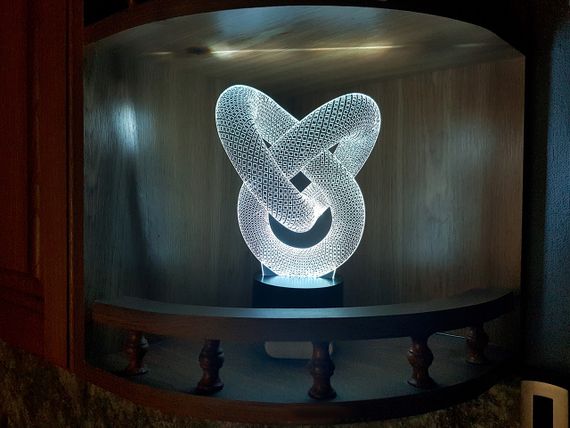 Змінна пластина для 3D каганця "Стрічка Мебіуса" 3DTOYSLAMP | Зображення 1