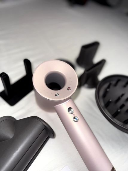 Фен Super Hair Dryer бежевий з іонізацією та турборежимом 5 насадок | Зображення 4