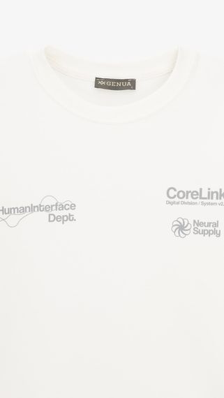Світшот з принтом чоловічий GENUA G01217-0002 XL Білий shop (2000999533693) | Зображення 1