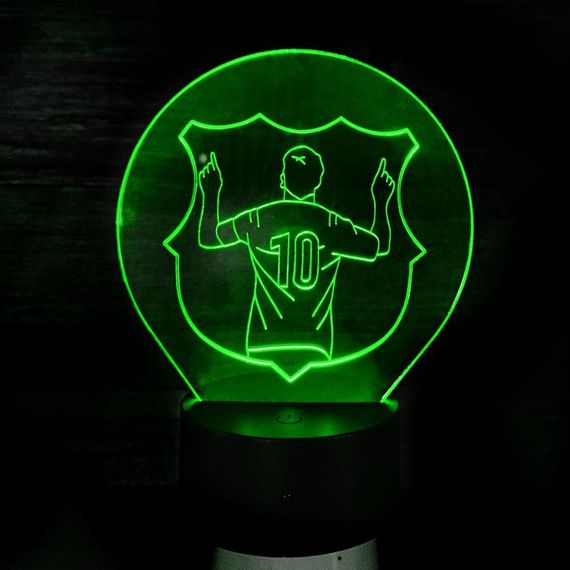 Акриловый светильник-ночник Месси зеленый tty-n002019
