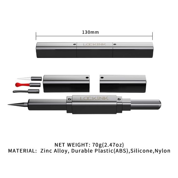 Ексклюзивний тиклер LOCKINK 5-head Flirting Tickler - Grey з п'ятьма насадками | Зображення 7