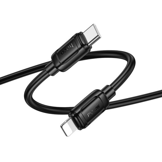 Дата кабель Hoco X115 Surpass Type-C to Lightning 27W (1m) Black | Зображення 2