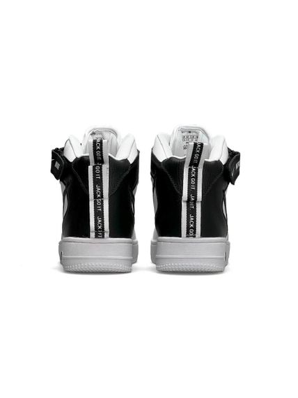 Зимові жіночі кросівки  Air Force 1 Utility High White Black Fur, В'єтнам | Зображення 2