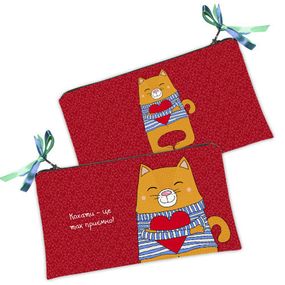 Косметичка женская Кохати - це так приємно! 20х12 см (K_16L010)