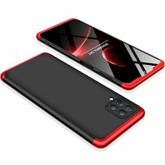 Чохол GKK 360 градусів для Samsung Galaxy M32 колір Чорно-Червоний | Зображення 1