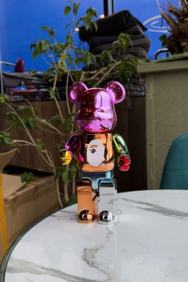 Bearbrick дизайнерська статуетка ведмідь Беарбрік 28 см mb030 різнокольоровий | Зображення 1