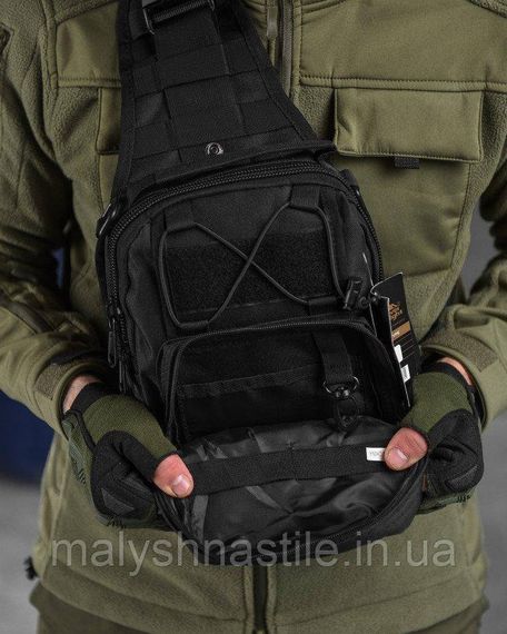 Сумка-слінг тактична SILVER KNIGHT 7л black ОИ4979 | Зображення 7