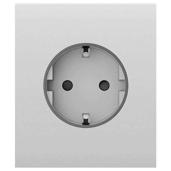Ajax CenterCover (basic) [type F] white Фронтальна панель - Розетки