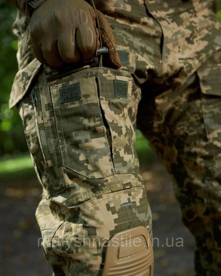 Штани тактичні «Буревій» піксель ЗСУ з наколінниками, ріп-стоп | Зображення 2