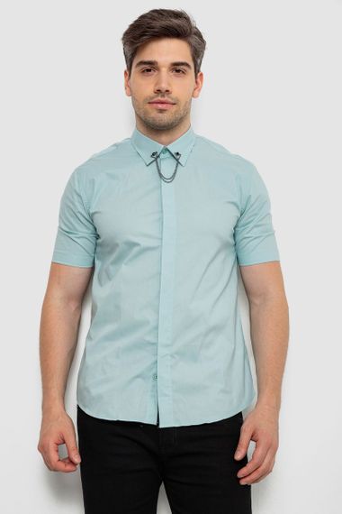 Рубашка мужская однотонная, цвет оливковый, 214R6917-1