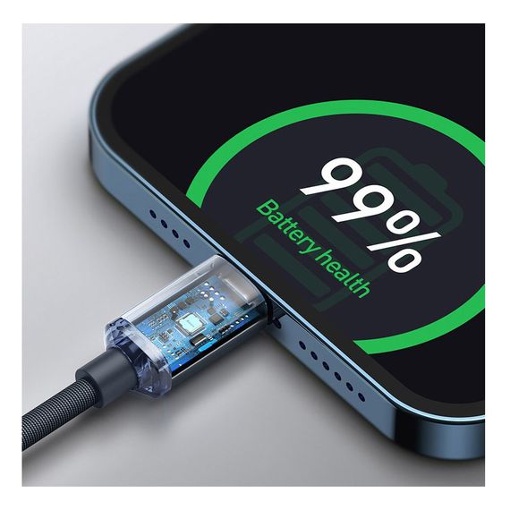 Дата кабель USB-C to Lightning 2.0m 20W blue Baseus (CAJY000303) | Зображення 6
