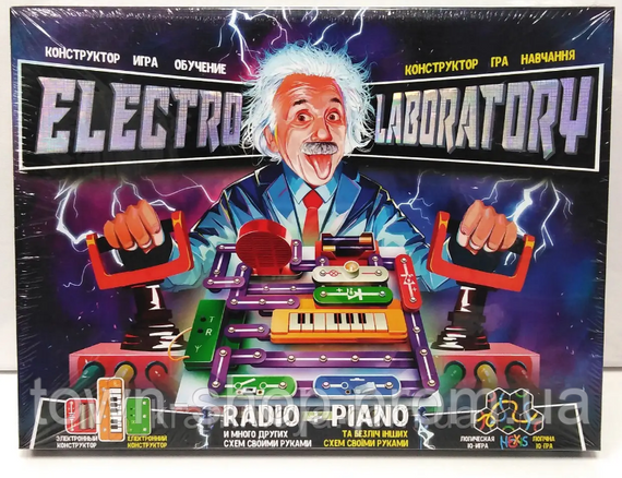 Электронный конструктор "Electro Laboratory. Radio+Piano" Danko Toys ELab-01-03 Radio+Piano
