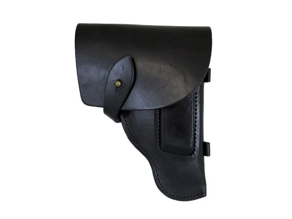 Кобура для ПМ "Штатна" поясна закрита кобура закритого типу шкіряна чорна ms