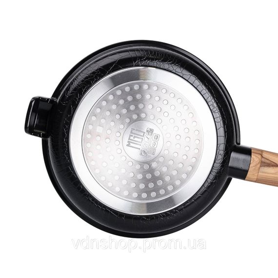 Алюмінієва сковорода 1 л з керамічним покриттям антипригарним Ø 20 см чорна MGC HP-4-456B | Зображення 2
