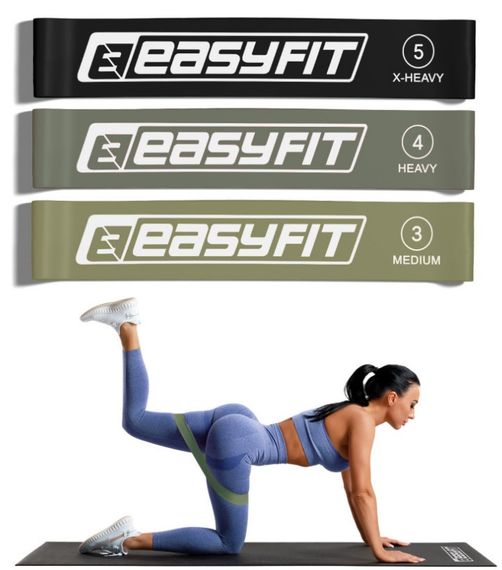 Гумки для фітнесу EasyFit MonoBand набір 3 шт (EF-1812-GY) | Зображення 6