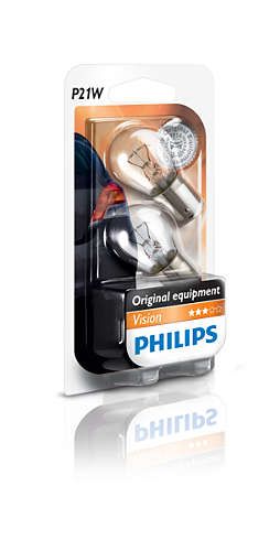Указательные лампа накаливания PHILIPS 12498B2 P21W 12V 21W BA15s