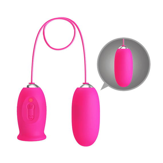 Кліторальний стимулятор з віброяйцем - Pretty Love Daisy Licking Vibrator Pink | Зображення 5