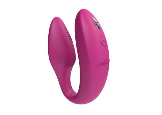 Вібратор для пар We-Vibe SYNC 2 Rose — гнучкий, Bluetooth We-Connect, водонепроникний, магнітна зарядка | Зображення 5
