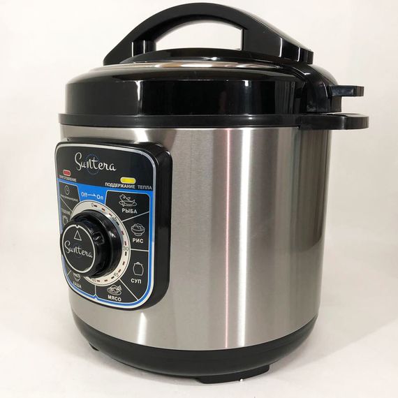 Мультиварка-скороварка SUNTERA SPC-1100 1000 Вт, пароварка для кухні побутова, антипригарні рисоварки | Зображення 9
