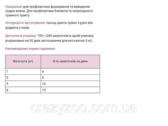 Ласощі для котів Canvit Hairball Control для легкого виведення шерсті 100 г can514083 | Зображення 1