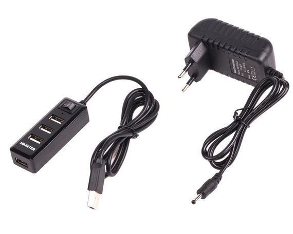 Хаб USB 2.0 Maxxter HU2A-4P-AC-03 | Зображення 2