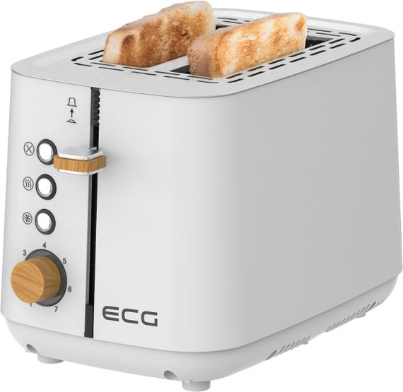 Тостер EСG ST 2768 Timber White 780-925 Вт білий | Зображення 6