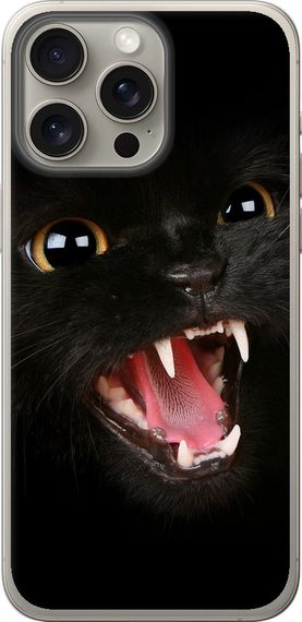 Чехол на iPhone 15 Pro Max Чёрная кошка "932u-3098-17620"