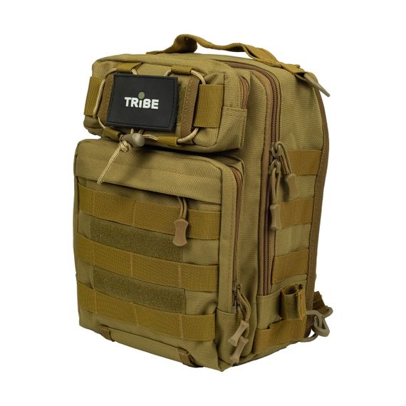 Сумка через плече Tribe Sling Pack 6,5 л coyote, тактична сумка Molle трайб військова