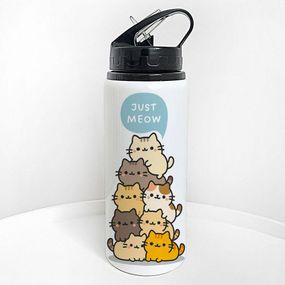 Пляшка для води з трубочкою Just meow 600 мл (PLV_25A002)
