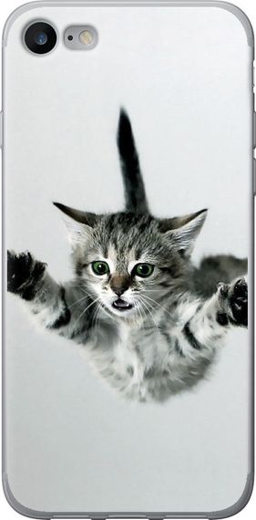 Чехол на iPhone 7 Летящий котёнок "2322u-336-17620"