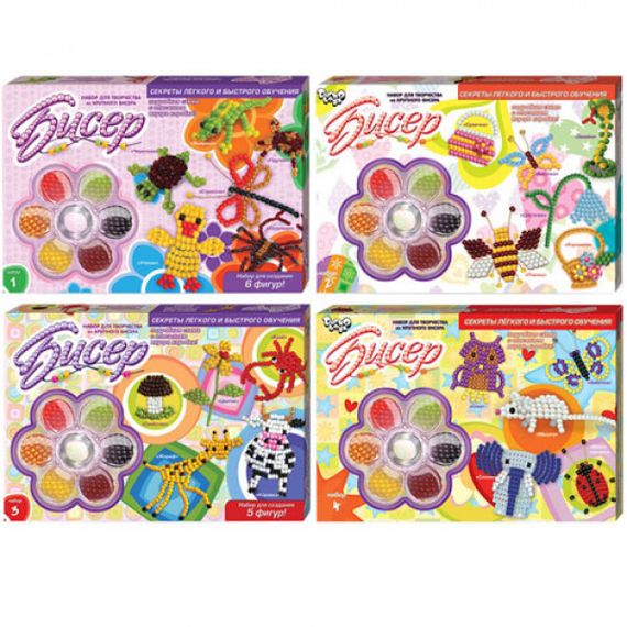 Набір для творчості Danko Toys Бісер ДТ-ГО-09-40
