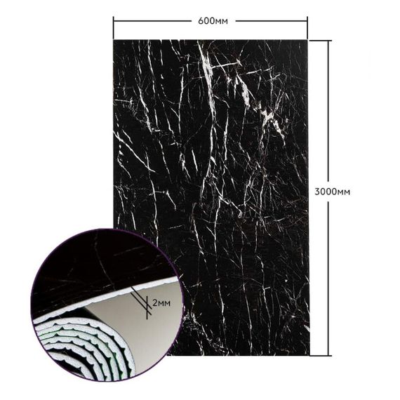 Самоклеюча стінова PET плитка у рулоні 600х3000х2мм SW-00001694 | Зображення 2
