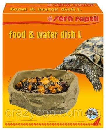 Миска для рептилій та амфібій Sera Reptil Food L 26х23х2.5 см 32038 | Зображення 1