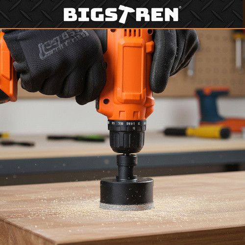 Набор алмазных коронок BIGSTREN M14 6–68 мм + адаптер — 6 предметов для керамики, камня и мрамора | Зображення 2