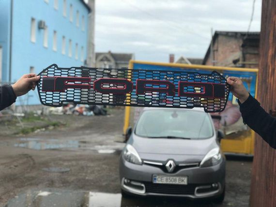 Передня решітка V1 Чорна для Ford Ranger 2011↗ рр. | Зображення 3