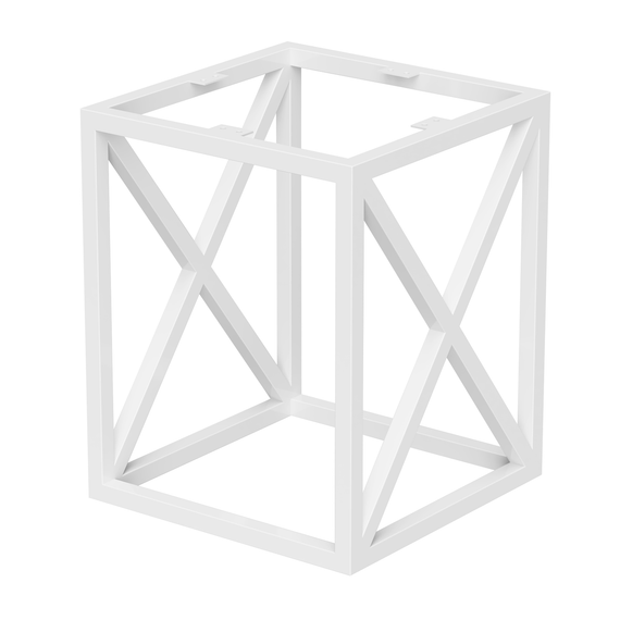 Подстолье каркас для журнального стола из металла 340×340mm, H=420mm Белый | Зображення 1