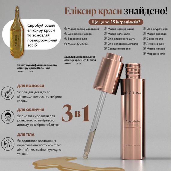 Мультифункціональний еліксир краси Farmasi Dr. C. Tuna 25 мл | Зображення 6