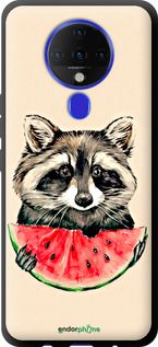 Чохол на Tecno Spark 6 KE7 Єнотик з кавуном "4605b-2418-2448"