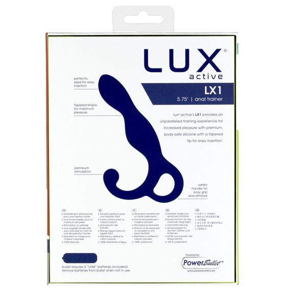 Масажер простати Lux Active LX1 Anal Trainer 5.75″, Dark Blue, віброкуля в комплекті | Зображення 4