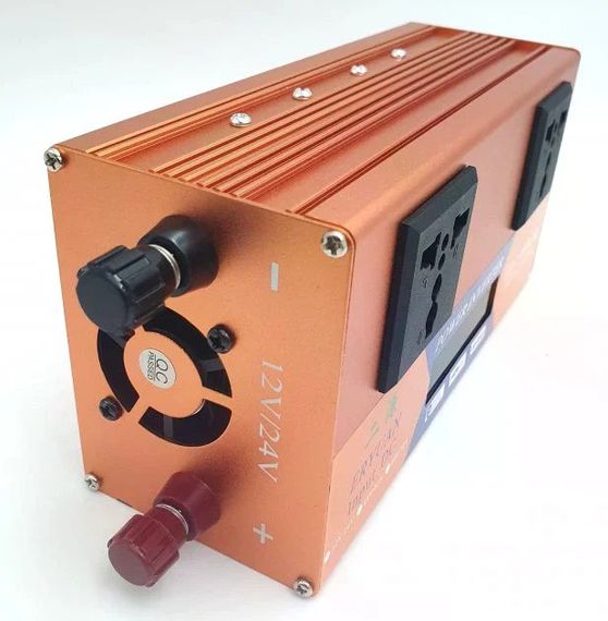 Перетворювач напруги LCD SMART 3000W 12V/24V у 220V • Автомобільний інвертор з дисплеєм для дому, авто та резервного живлення | Зображення 4