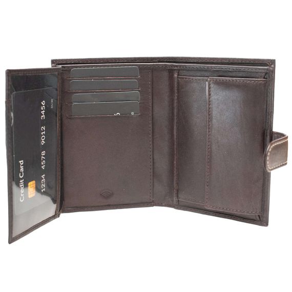 Портмоне чоловіче шкіряне Semi Line RFID Brown (P8266-1) | Зображення 2
