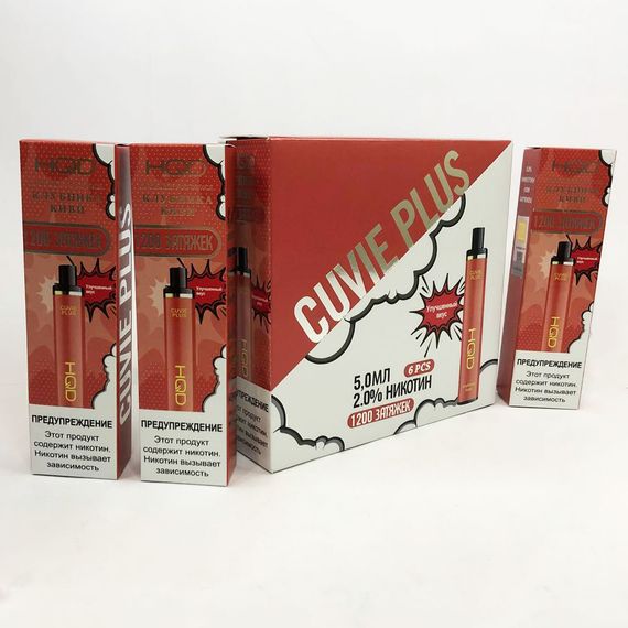 Одноразовая pod-система HQD Cuvie PLUS 1200 puffs. Клубника киви | Зображення 3